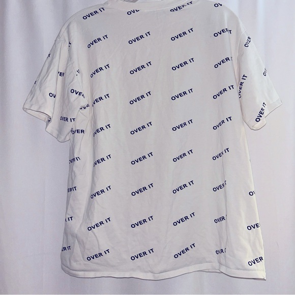 K too “over it” white womens t shirt size M - Picture 3 of 3